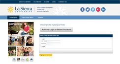 Desktop Screenshot of mycampus.lasierra.edu